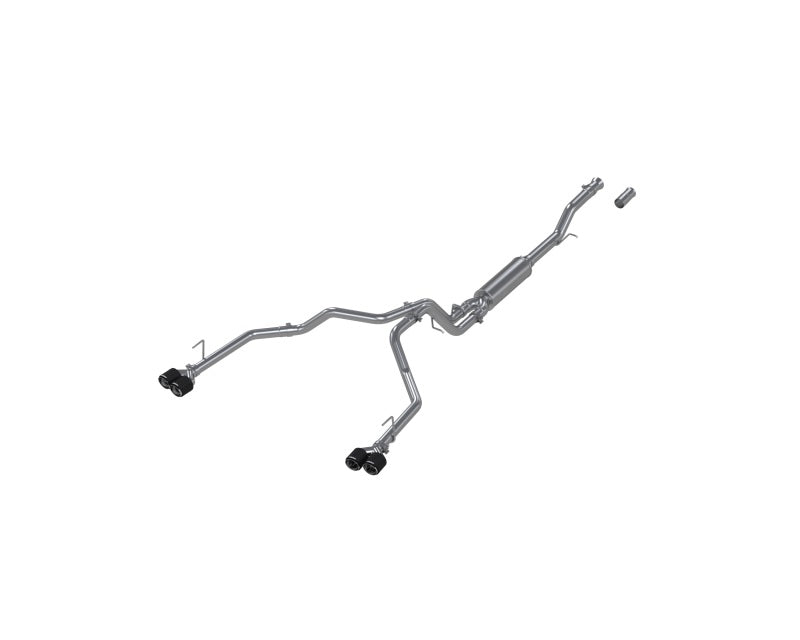 MBRP 21-24 Chevrolet Suburban XL 5.3L 3in T304 SS 2.5in Dual Split Carbon Fiber Cat-back - S50593CF