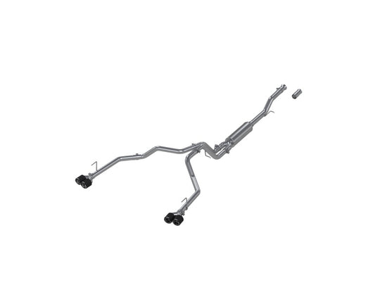 MBRP 21-24 Chevrolet Suburban XL 5.3L 3in T304 SS 2.5in Dual Split Carbon Fiber Cat-back - S50593CF