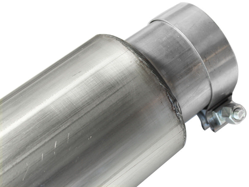 aFe Atlas 5in DPF-Back Aluminized Steel Exh Sys, Ford Diesel Trucks 08-10 V8-6.4L (td) Polished tip - 49-03054-P