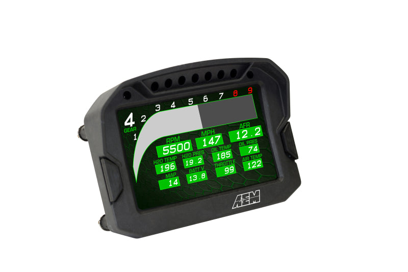 AEM CD-5G Carbon Digital Dash Display w/ Interal 10Hz GPS & Antenna - 30-5602