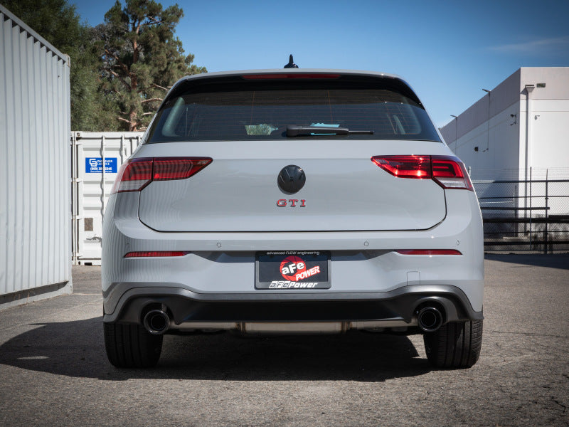 aFe 22-24 Volkswagen GTI MACH Force-Xp 3 to 2-1/2 IN Stainless Steel Cat-Back Exhaust w/Black Tip - 49-36454-B