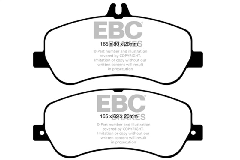 EBC 13-16 Mercedes-Benz GLK250 2.1 Twin TD Greenstuff Front Brake Pads - DP62011