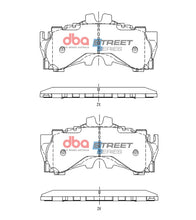 Load image into Gallery viewer, DBA 2017+ Lexus LC500 Street Series Front Brake Pads - DB15150SS