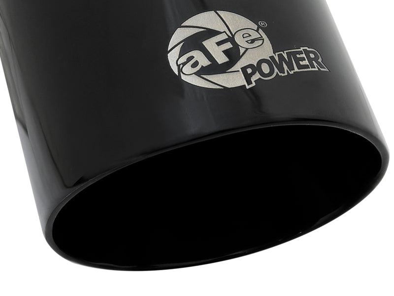 aFe MACH Force-Xp Universal 409 SS Single-Wall Clamp-On Exhaust Tip - Black - 49T25354-B07