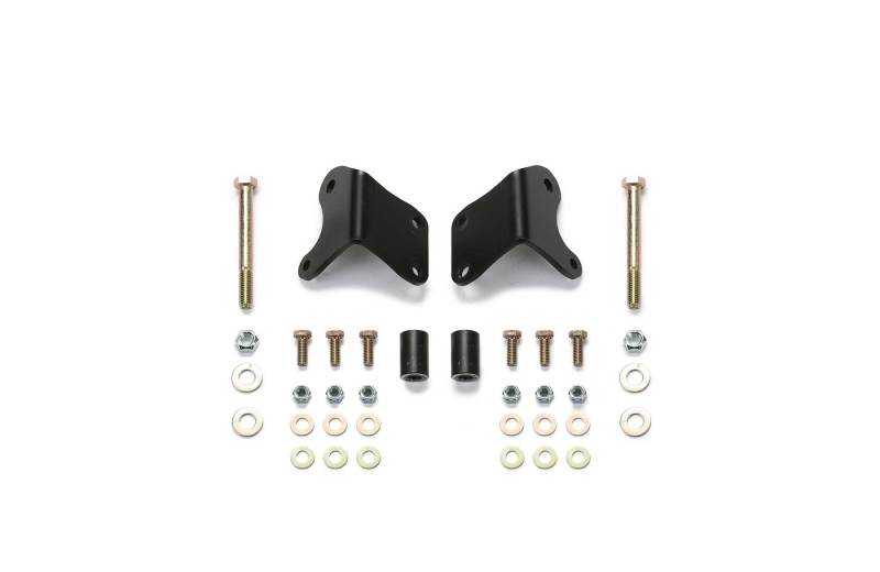 Fabtech 07-18 Jeep JK 4WD Front Lower Shock Mount Relocation Brackets - FTS24141