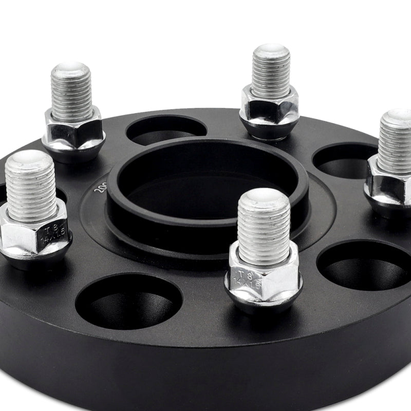 Mishimoto Wheel Spacers - 5x120 - 64.1 CB - M14 x1.5 - 25mm - BK - MMWS-013-250BK