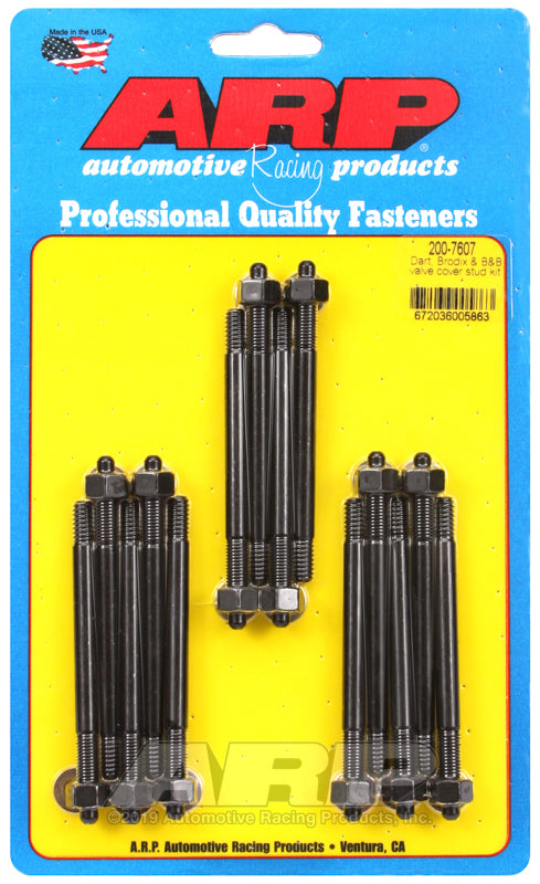ARP Dart Brodix & B&B valve cover stud kit - 200-7607