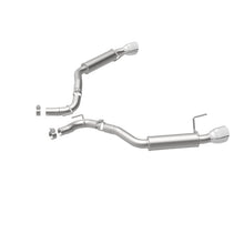 Load image into Gallery viewer, MagnaFlow Axle Back, SS, 2.5in, Competition, Dual Split Polish 4.5in Tip 2015 Ford Mustang Ecoboost - 19179