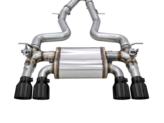 AWE Tuning BMW F8X M3/M4 SwitchPath Cat-Back Exhaust - Diamond Black Tips - 3025-43074