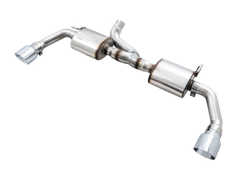 AWE Tuning 07-18 Jeep Wrangler JK/JKU 3.6L Tread Edition Axle-Back Dual Exhaust - Chrome Silver Tips - 3015-32003