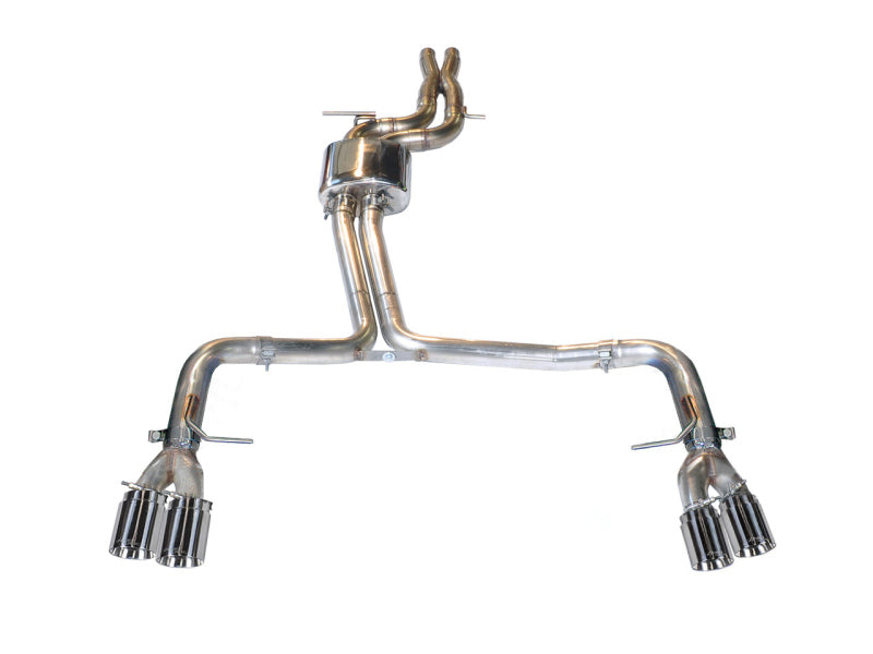 AWE Tuning Audi S5 3.0T Track Edition Exhaust - Chrome Silver Tips (90mm) - 3010-42048