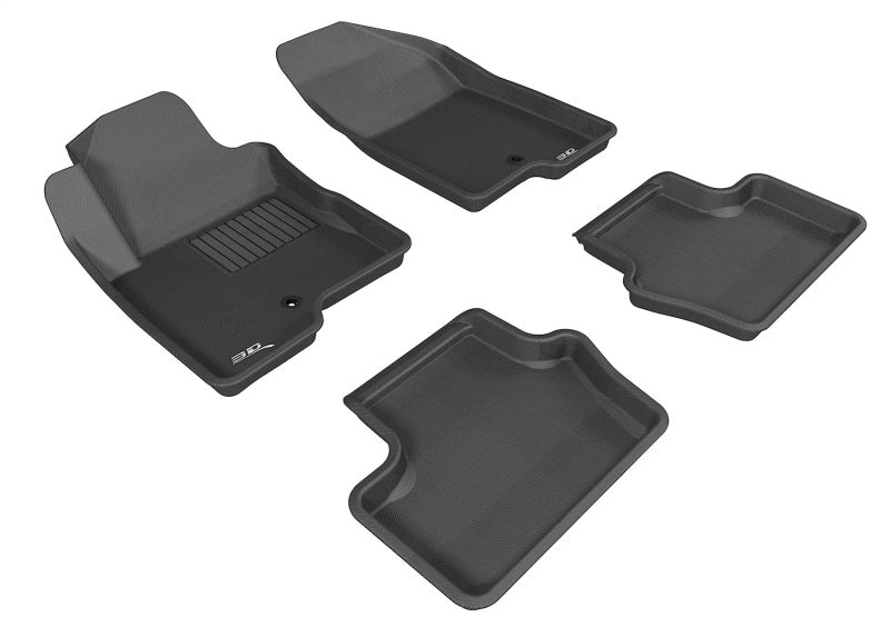 3D MAXpider 07-17 Jeep Compass / Patroit Kagu Black Full Set (1 Post ON PASSENGER SIDE) - L1JP00901509