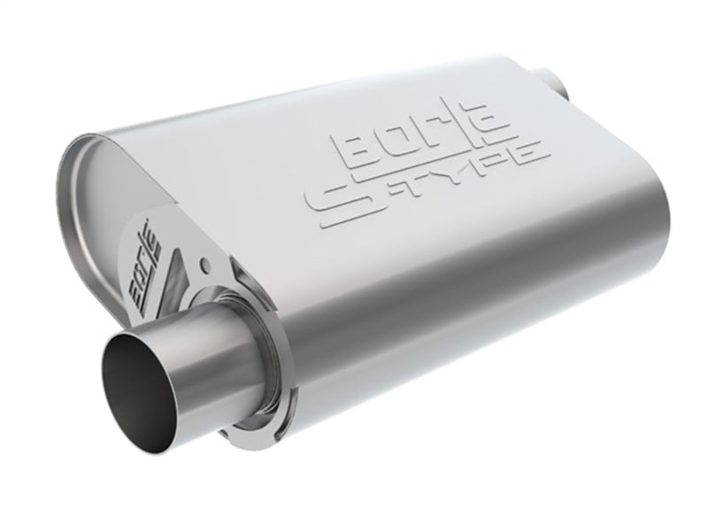 Borla CrateMuffler 2.25in Offset-In/Offset-Out in S-Typein Stock Sbf 289/302/351 - 400834