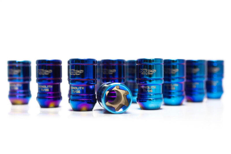 Project Kics 12x1.25 Monolith T1/06 Lug Nut Set - IP Blue (20 Pcs) - WMN03IP
