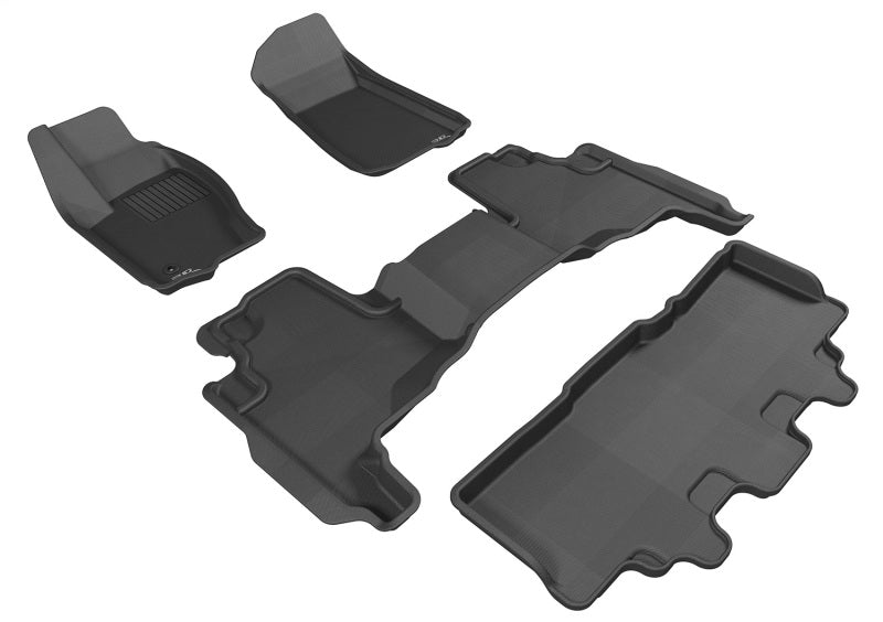 3D MAXpider 06-10 Jeep Commander Kagu Black Full Set - L1JP00701509