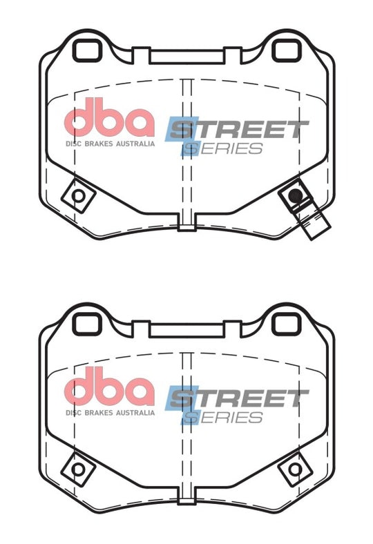 DBA 18-21 Subaru WRX STI Rear Street Series Brake Pads - DB15007SS