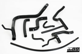do88 SAAB 900 Turbo T8 81-89 Coolant Hoses Black - DO88-KIT131S