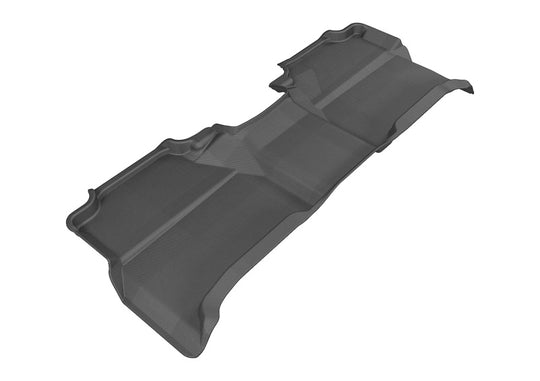 3D MAXpider 2005-2019 Nissan Frontier Crew Cab Kagu 2nd Row Floormats - Black - L1NS06121509
