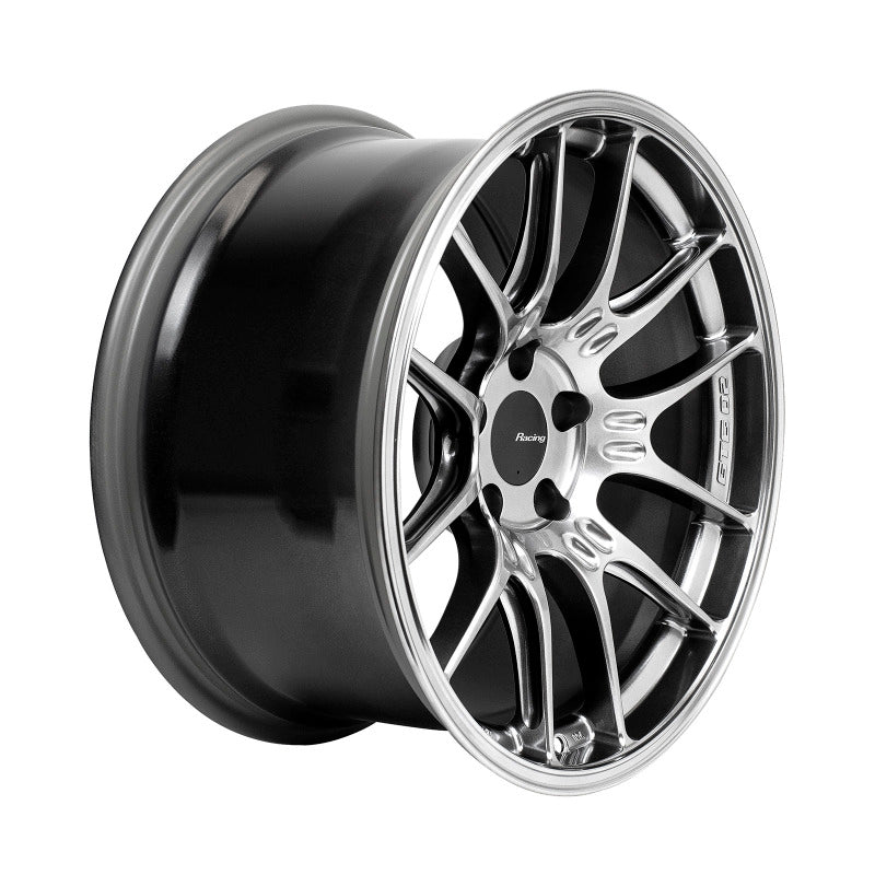 Enkei GTC02 18x9.5 5x114.3 15mm Offset 75mm Bore Hyper Silver Wheel - 534-895-6515HS