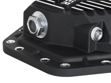 Load image into Gallery viewer, aFe Power Pro Ser Rear Diff Cover Black w/Mach Fins 2017 Ford Diesel Trucks V8-6.7L(td) Dana M275-14 - 46-70352