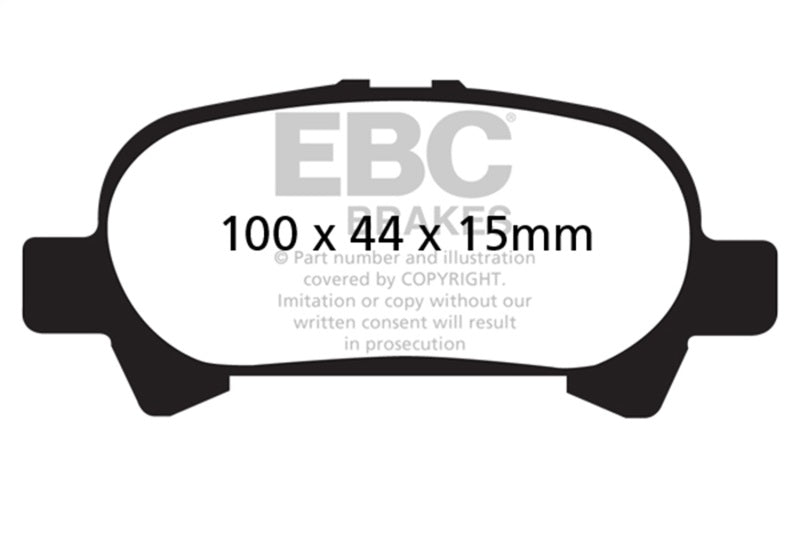 EBC 00-04 Toyota Avalon 3.0 Yellowstuff Rear Brake Pads - DP41715R