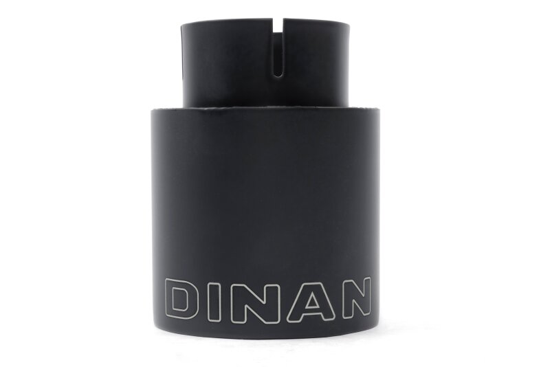 Dinan Double-Walled 4in Clamp-On Exhaust Tip - Black - 4in Outlet / 3in Inlet - D663-0638-BOX