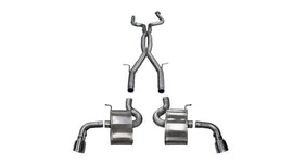Corsa 16-18 Chevy Camaro SS 6.2L Xtreme 2.75in Cat-Back Dual Rear Exit w/ Single 4.5in Polis - 14773