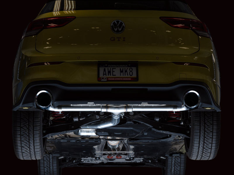 AWE Tuning 2022 VW GTI MK8 Track Edition Exhaust - Chrome Silver Tips - 3020-32658