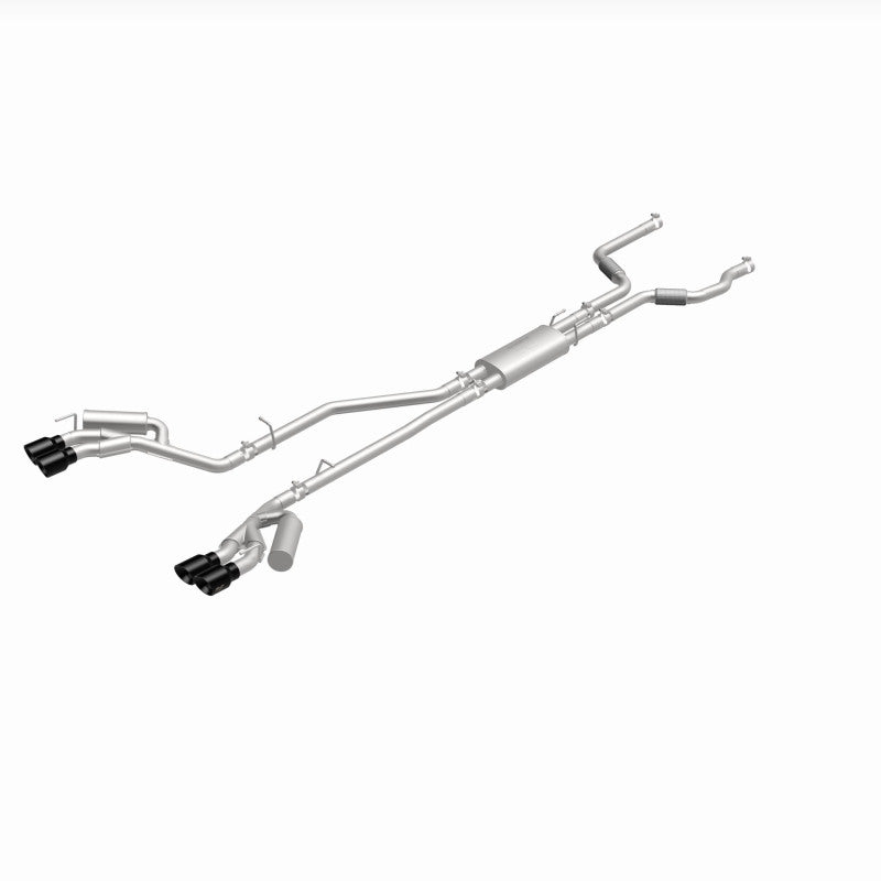 MagnaFlow 20-21 Ford Explorer 3.0L V6 Dual Exit Quad Black Chrome Tip Street Series Cat-Back Exhaust - 19515