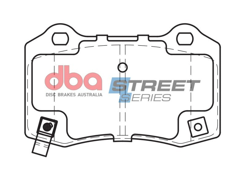 DBA 06-13 Dodge Charger SRT8 Rear Street Series Brake Pads - DB2260SS