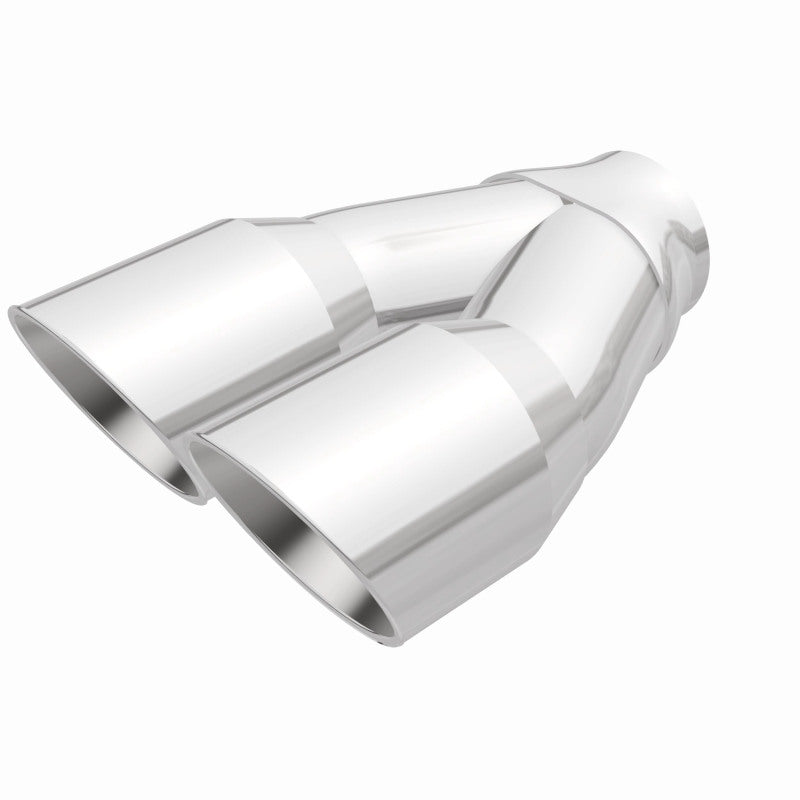 MagnaFlow Double Wall 3in Dual Round Polished Tip 2.25in Inlet - 35226