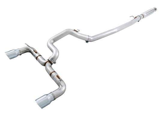 AWE Tuning Ford Focus RS Track Edition Cat-Back Exhaust - Chrome Silver Tips - 3020-32030