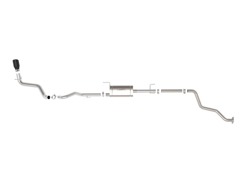aFe 2024 Toyota Tacoma L4 2.4L Apollo Series 2.5-3in 409 SS Steel Cat-Back Exhaust w/Black Tips - 49-46071-B