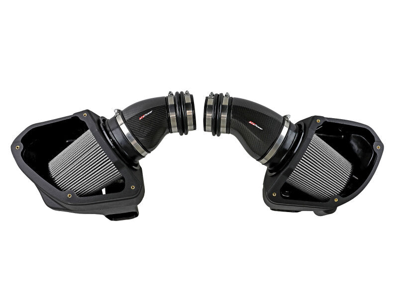 aFe Black Series Stage-2 Carbon Fiber Cold Air Intake System w/ Pro DRY S Media - 18-19 BMW M5 (F90) - 58-10005D