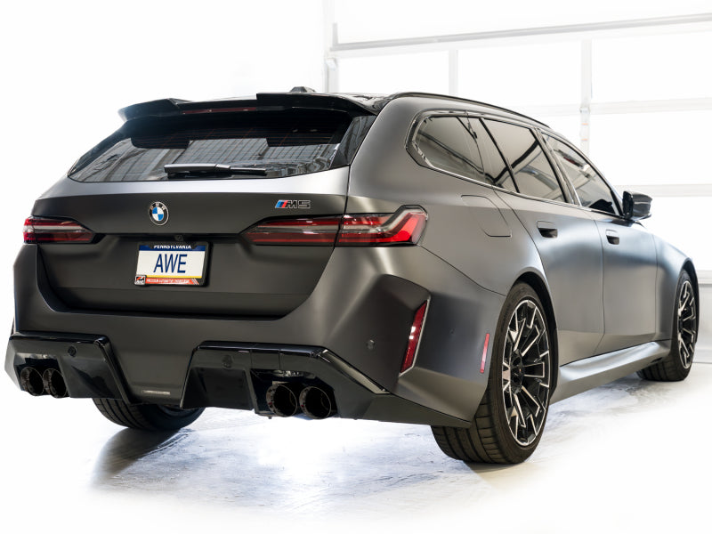 AWE Tuning BMW G90/G99 M5 Track Edition Cat-Back Exhaust - Diamond Black Tips - 3020-43790