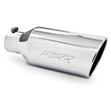 Load image into Gallery viewer, MBRP Universal Tip 7inch O.D. Rolled End 4inch inlet 18inch length - T304 (SINGLE TIP) - T5126