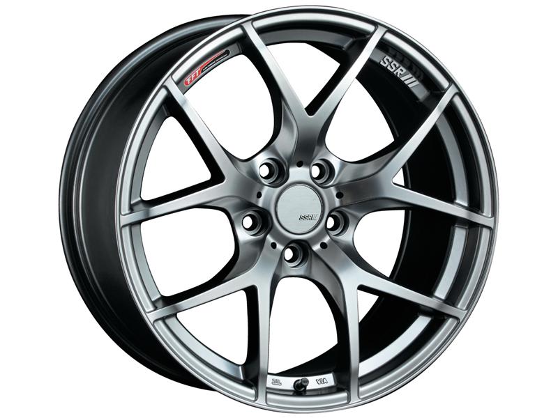 SSR GTV03 18x8.5 5x114.3 40mm Offset Flat Black Wheel 05-07 STI / 11+ tC - T618850+4005GMB
