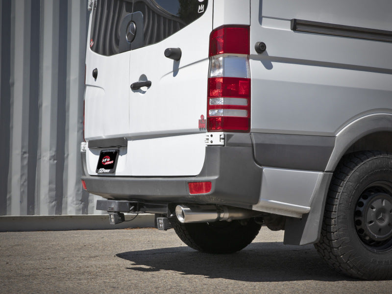 aFe Vulcan Series 3in 304SS DPF-Back Exhaust w/ Polished Tip 14-18 Mercedes-Benz Sprinter 2500 - 49-36502-P