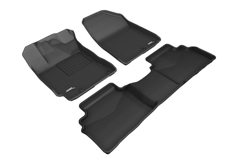 3D MAXpider 19-24 Kia Forte Kagu Black Full Set - L1KA04701509