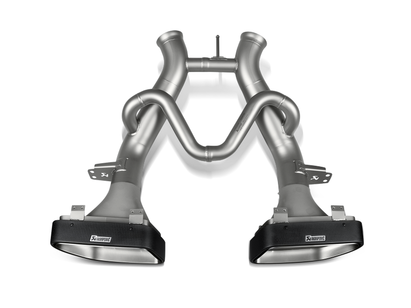 Akrapovic 14-17 McLaren 650S/650S Spyder Slip-On Line (Titanium) w/ Carbon Tips - S-MC/TI/2