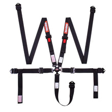 Load image into Gallery viewer, RaceQuip Camlock 5 Point 2In Auto Racing Harness Set / Pull-Down Lap / SFI 16.1 Seat Belt Set- Black - 841001