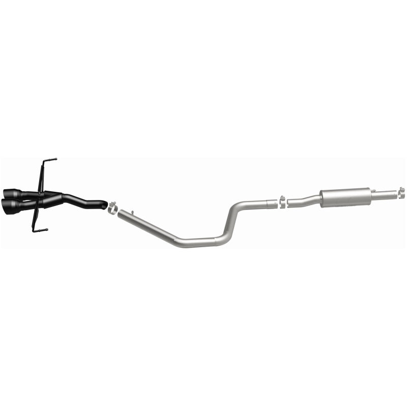 MagnaFlow 2019 Hyundai Veloster 1.6L 2.5in Center Exit Stainless Steel Cat-Back Exhaust w/Blk Tips - 19455