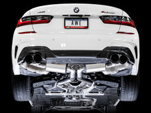 Load image into Gallery viewer, AWE Tuning 2019+ BMW M340i (G20) Non-Resonated Touring Edition Exhaust - Quad Diamond Black Tips - 3015-43156