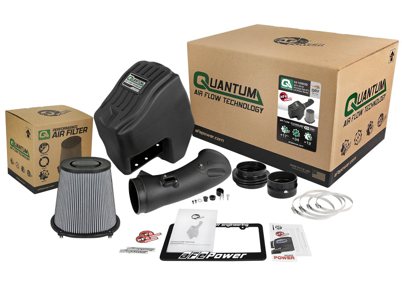 aFe Quantum Pro DRY S Cold Air Intake System 11-16 Ford Powerstroke V8-6.7L - Dry - 53-10003D