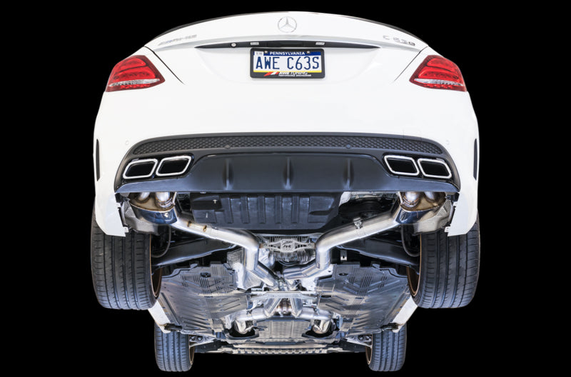 AWE Tuning Mercedes-Benz W205 AMG C63/S Sedan SwitchPath Exhaust System - for Non-DPE Cars - 3025-31034