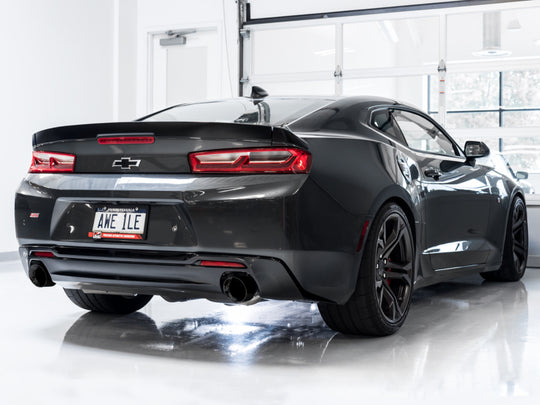 AWE Tuning 16-19 Chevrolet Camaro SS Axle-Back Exhaust - Touring Edition (Diamond Black Tips) - 3015-33103
