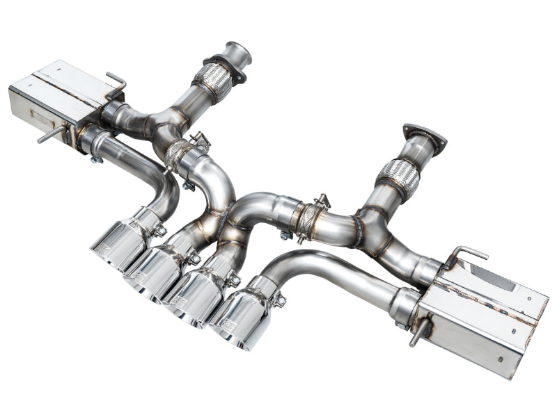 AWE Tuning 23-25 Chevrolet C8 Corvette Z06 5.5L SwitchPath Exhaust System - Chrome Silver Tips - 3025-42906