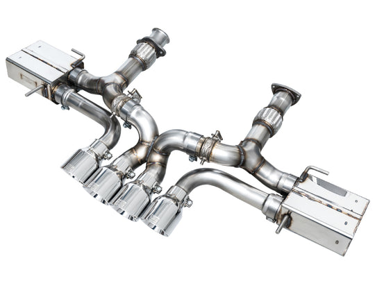 AWE Tuning 23-25 Chevrolet C8 Corvette Z06 5.5L SwitchPath Exhaust System - Chrome Silver Tips - 3025-42906