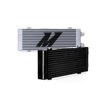 Load image into Gallery viewer, Mishimoto Universal Medium Bar and Plate Dual Pass Black Oil Cooler - MMOC-DP-MBK