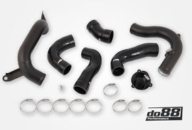 do88 14-17 Volkswagen Polo GTI 1.8T/Seat Ibiza Cupra 1.8T EA888 Pressure Pipes + TurboMuffler Delete - TR-430-S-CP-110